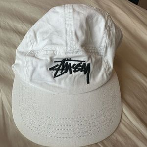 Stussy 5-panel cap white